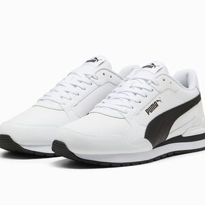 Puma White and Black Sneakers